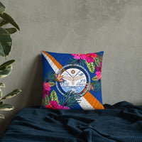 Marshall Islands Polynesian Pillow - Hibiscus Surround - Polynesian Pride