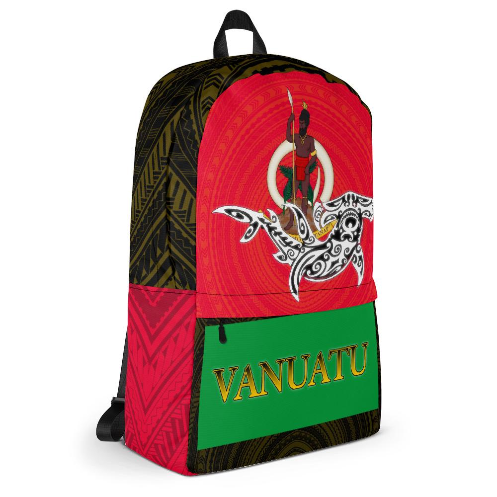 Vanuatu Backpack - Shark With Coat Of Arms - Polynesian Pride