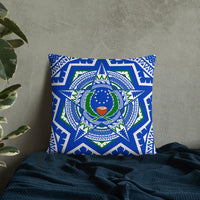 Pohnpei State Pillow - Mandala Star Patterns - Polynesian Pride