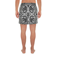 Polynesian Kakau Turtle Men's Athletic Long Shorts - Polynesian Pride
