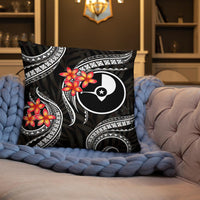 Yap Micronesian Pillow - White Plumeria - Polynesian Pride
