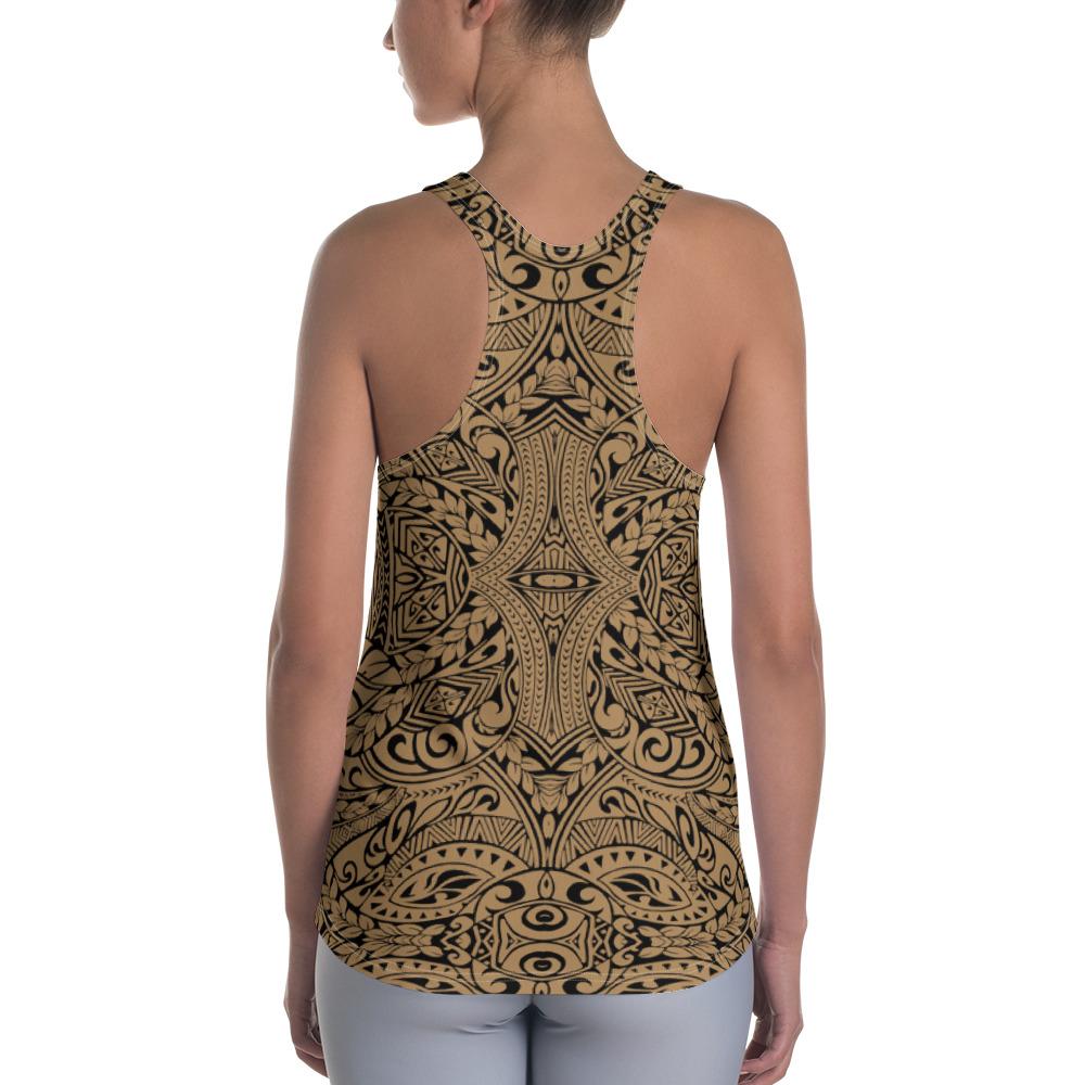 Polynesian Culture Gold Hawaii Women's Racerback Tank Top - Polynesian Pride