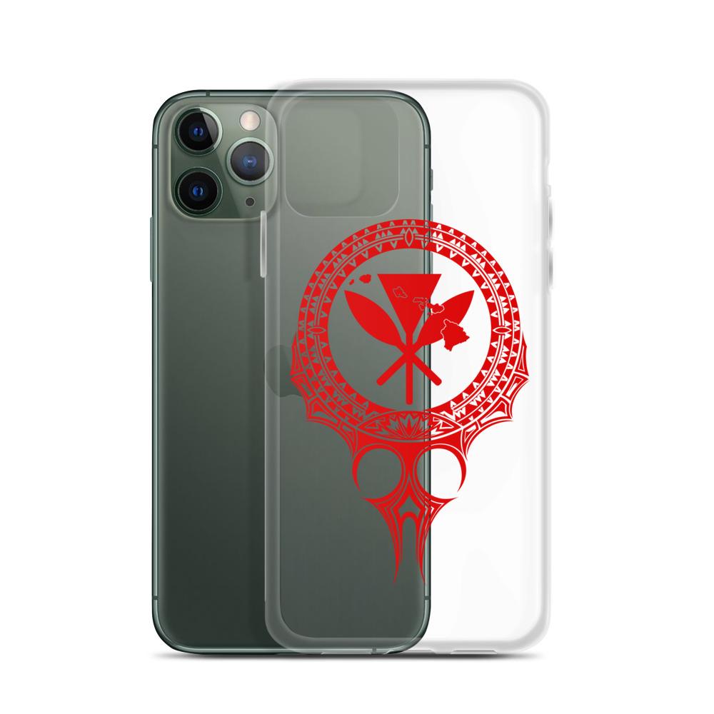 Kanaka Maoli Iphone Case The Eyes Red AH iPhone 11 Pro Phone Case Red - Polynesian Pride