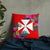 Wallis And Futuna Polynesian Pillow - Hibiscus Surround Pillow 22×22 Red - Polynesian Pride