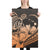 Hawaii Turtle Map Polynesian Orange Canvas 24x36 Canvas White - Polynesian Pride