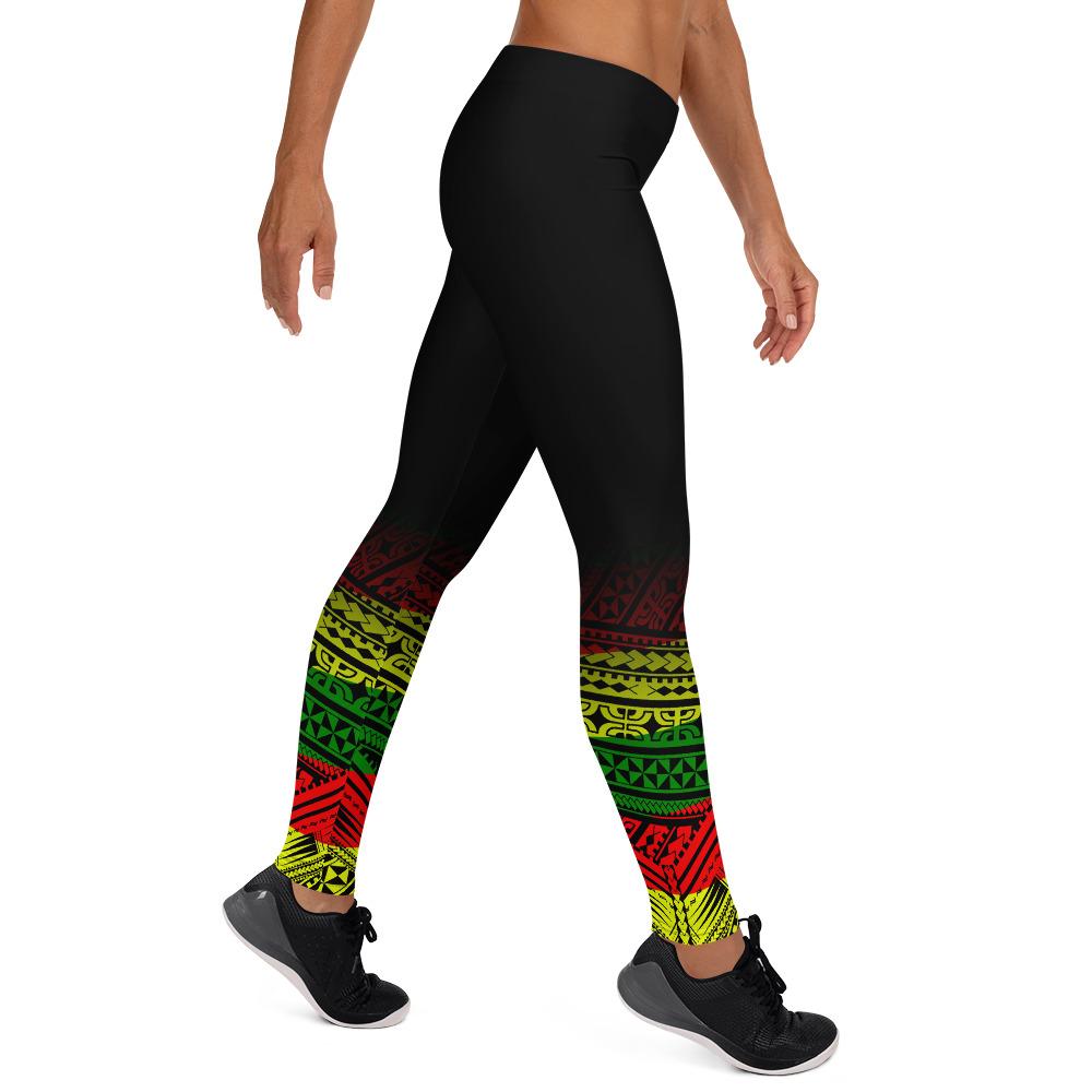 Polynesian Legging - Polynesian Design Reggae Style Legging - Polynesian Pride
