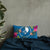 Yap Polynesian Pillow - Hibiscus Surround Pillow 20×12 Blue - Polynesian Pride