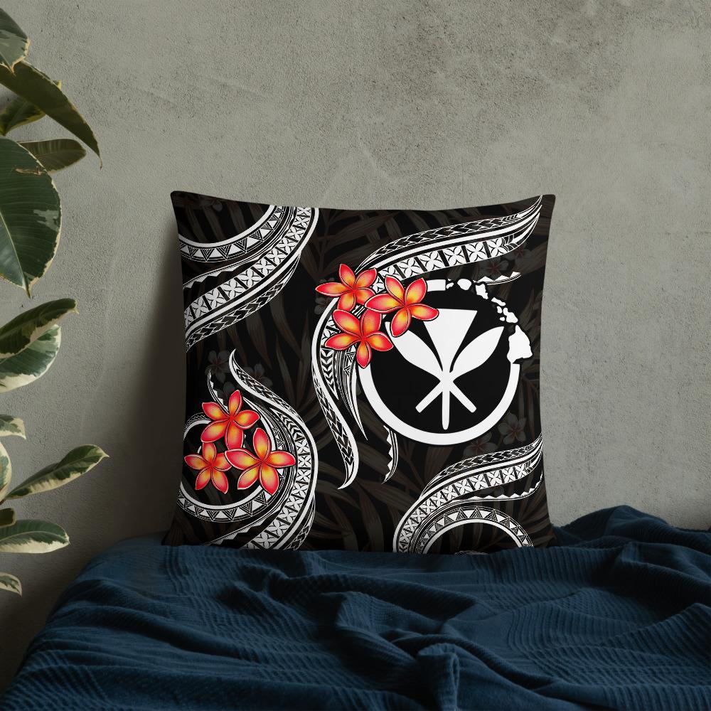Polynesian Hawaii Pillow - White Plumeria - Polynesian Pride