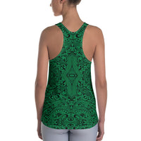 Polynesian Culture Green Hawaii Women's Racerback Tank Top - Polynesian Pride