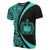Samoa Turquoise Polynesian T Shirt Circle Style - Polynesian Pride
