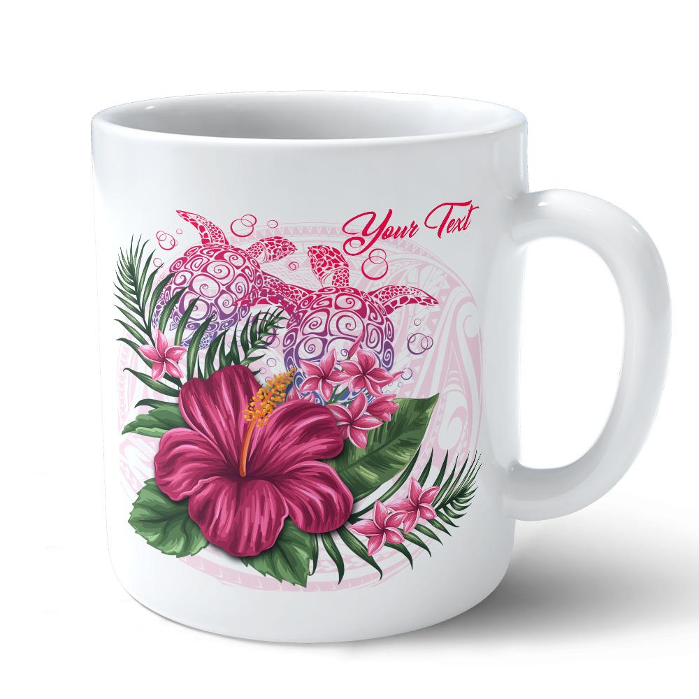Personalized Hawaii Turtle Hibiscus Flower Polynesian Mug - Dulcie Style - AH - Polynesian Pride
