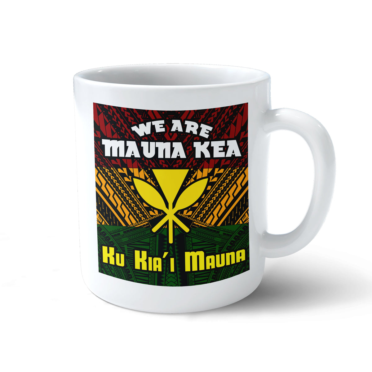 Hawaii Mauna Kea Kanaka Polynesian Mug - Hill Style - AH - Polynesian Pride