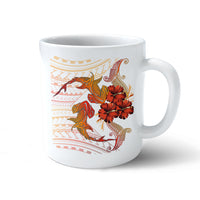 (Personalized) Hawaii Couple Shark Hibiscus Polynesian Mug - Mina Style - AH - Polynesian Pride