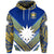 Custom Nauru Polynesian Flag Hoodie Creative Style Blue NO.1, Custom Text and Number LT8 - Polynesian Pride