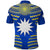 Custom Nauru Polynesian Flag Polo Shirt Creative Style Blue LT8 - Polynesian Pride