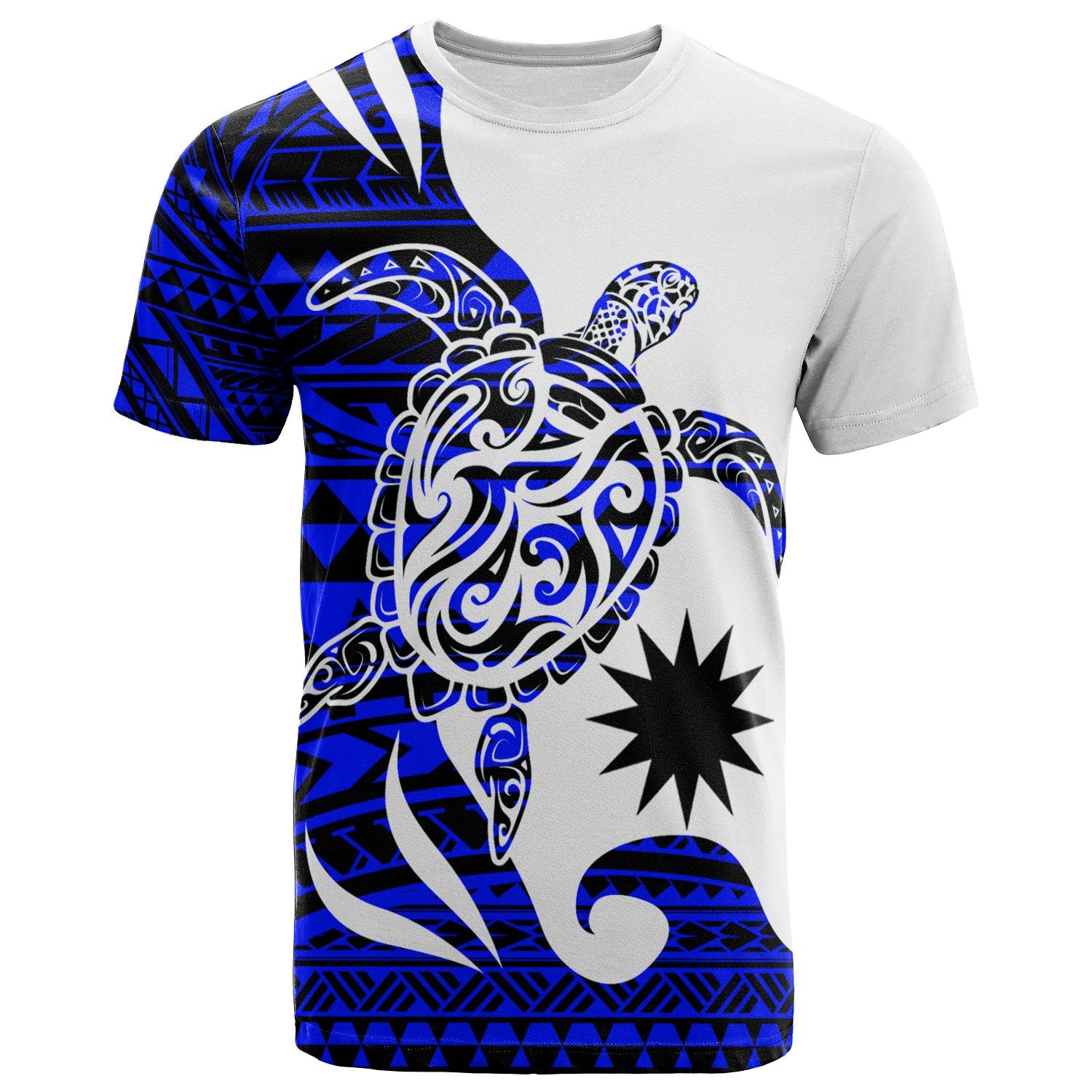 Nauru Custom T Shirt Mega Turtle Unisex Blue - Polynesian Pride