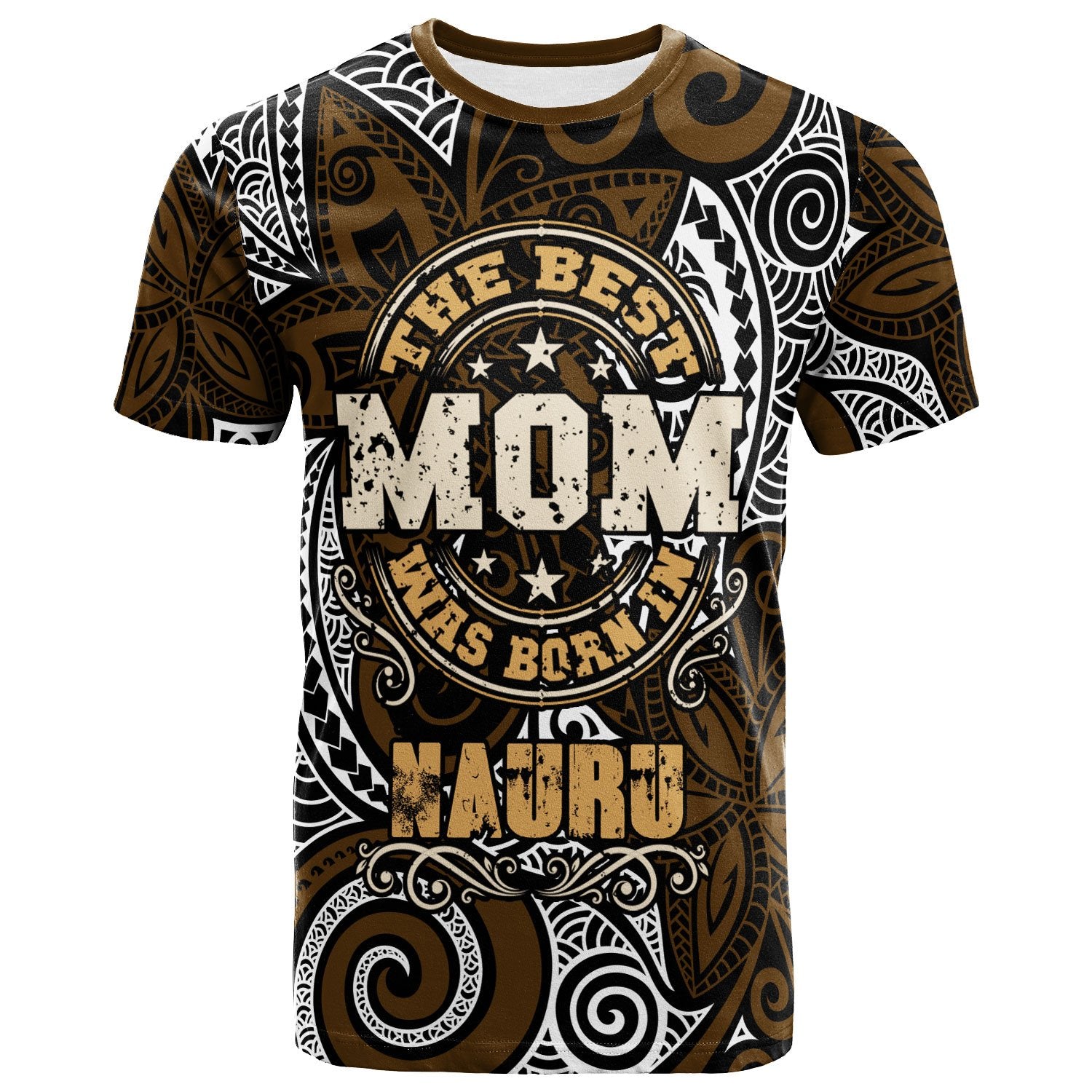 Nauru T Shirt The Best Mom Was Born In Unisex Brown - Polynesian Pride