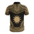 Nauru Polo Shirt Coat Of Arms Polynesian Chief Tattoo Gold Version - Polynesian Pride