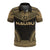 Nauru Polo Shirt Coat Of Arms Polynesian Chief Tattoo Gold Version Unisex Gold - Polynesian Pride