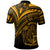 Nauru Polo Shirt Gold Color Cross Style - Polynesian Pride