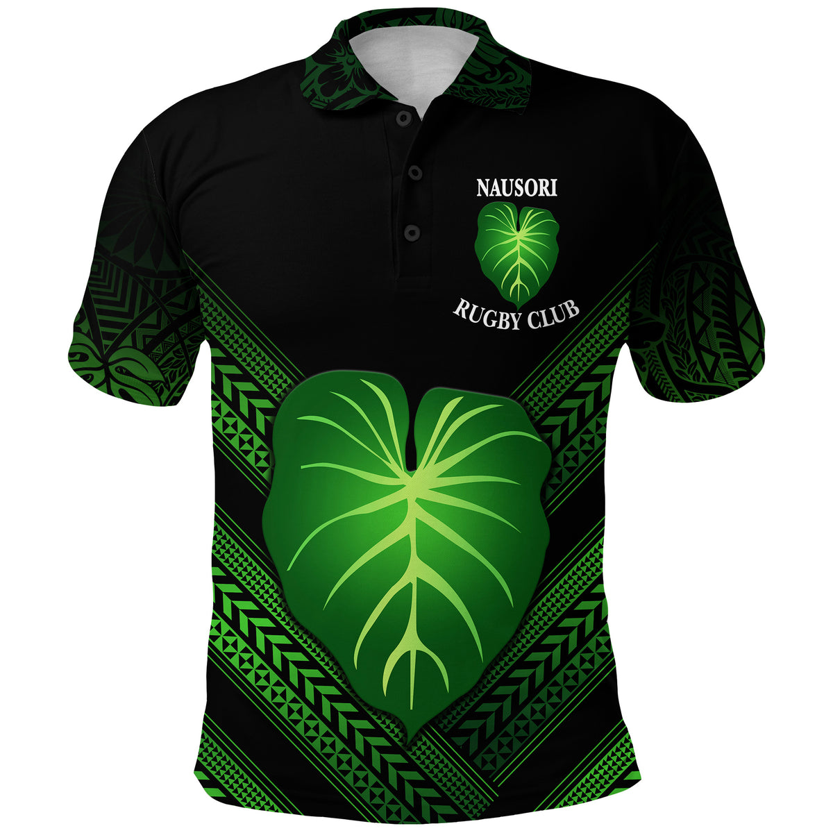 Fiji Nausori Rugby Polo Shirt Creative Style NO.1 LT8 - Polynesian Pride