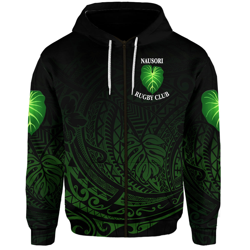 Fiji Nausori Rugby Zip Hoodie Original Style LT8 - Polynesian Pride