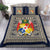 (Custom Personalised) Tonga Pattern Bedding Set Coat of Arms - Navy and Beige LT4 Navy - Polynesian Pride