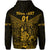 Custom New Caledonia Zip Hoodie Simple Style Gold LT8 - Polynesian Pride