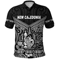 New Caledonia Polo Shirt Simple Style Black LT8 - Polynesian Pride