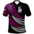 New Caledonia Custom Polo Shirt Wave Pattern Alternating Purple Color Unisex Purple - Polynesian Pride