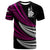 New Caledonia Custom T Shirt Wave Pattern Alternating Purple Color Unisex Purple - Polynesian Pride