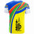 New Caledonia Custom T Shirt Handicraft Pattern With Flag Color I Love - Polynesian Pride