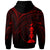New Caledonia Hoodie Red Color Cross Style - Polynesian Pride
