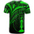 New Caledonia T Shirt Green Color Cross Style - Polynesian Pride