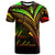 New Caledonia T Shirt Reggae Color Cross Style Unisex Black - Polynesian Pride