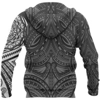 Hoodie Polynesian Flowers Tattoo Style Hoodie - Polynesian Pride