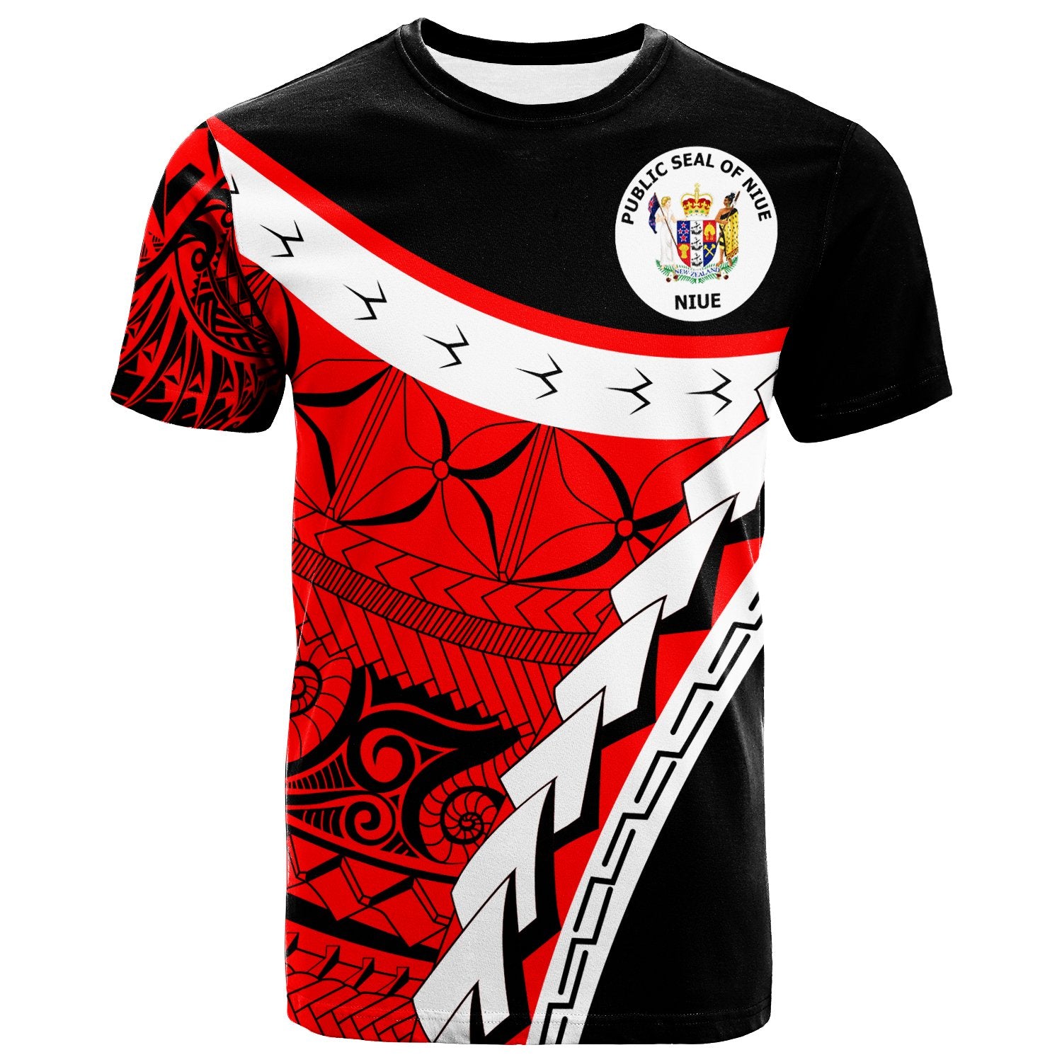 Niue Custom T Shirt Proud Of Niue Unisex Red - Polynesian Pride