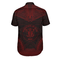 Niue Polynesian Chief Shirt - Red Version - Polynesian Pride