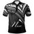 Niue Polo Shirt Cross Style Unisex Black - Polynesian Pride