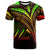 Niue T Shirt Reggae Color Cross Style Unisex Black - Polynesian Pride