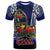 Guam T Shirt Custom Guam Independence Day With Polynesian Tattoo Patterns LT10 Blue - Polynesian Pride