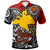 Papua New Guinea Polo Shirt Custom Emblem Of Papua New Guinea With Polynesian Patterns Polo Shirt Art - Polynesian Pride