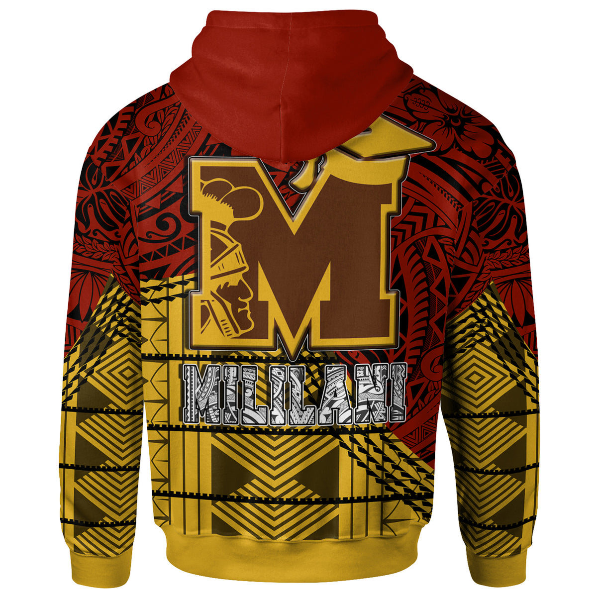 Hawaii Mililani High School Custom Hoodie Mililani High School Polynesian Pattern LT10 - Polynesian Pride