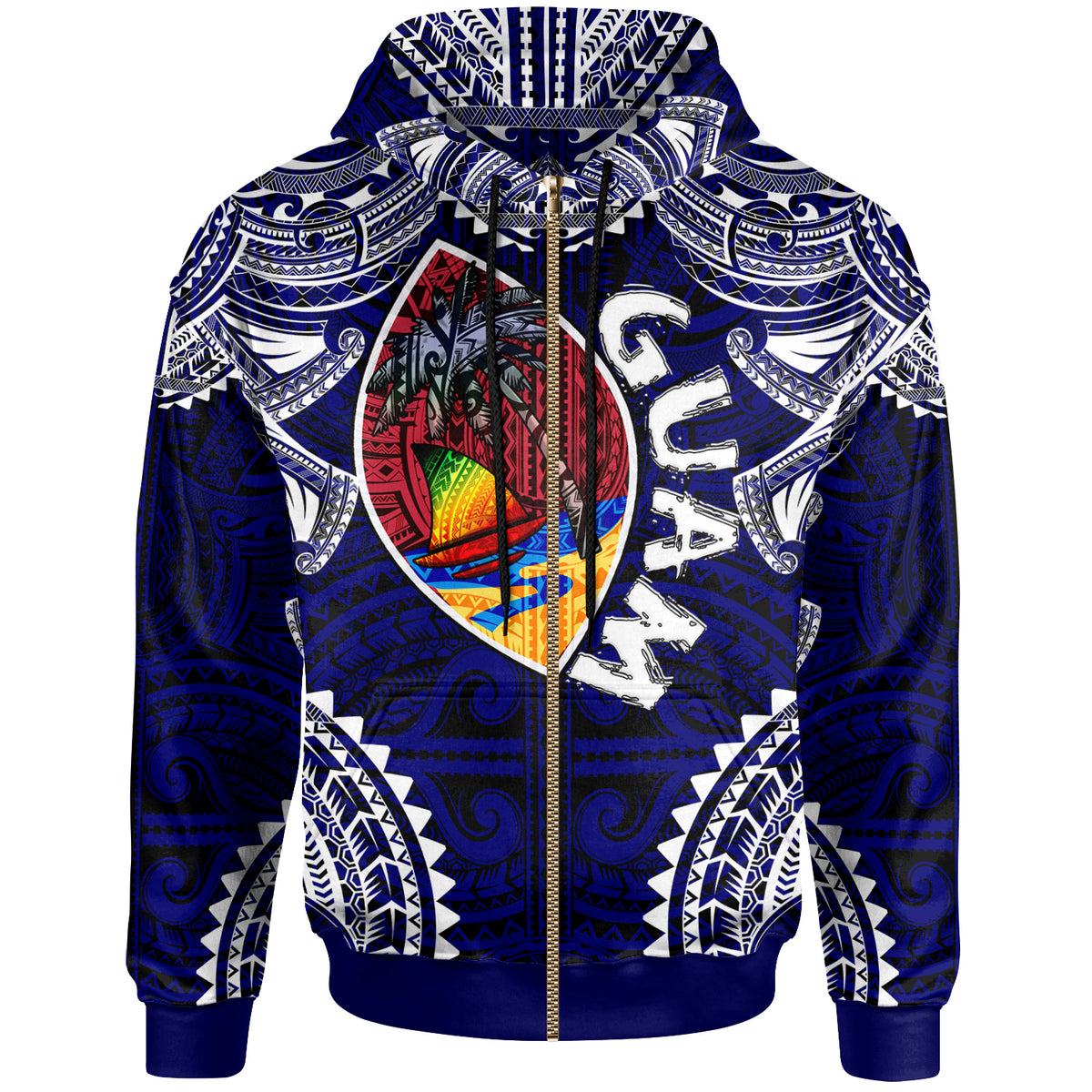 Guam Hoodie Custom Guam Independence Day Wish You A Very Happy Independence Day With Polynesian Patterns LT10 - Polynesian Pride
