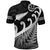 New Zealand Rugby Maori Polo Shirt Silver Fern Koru Vibes Black LT8 - Polynesian Pride