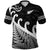 New Zealand Rugby Maori Polo Shirt Silver Fern Koru Vibes Black LT8 Black - Polynesian Pride