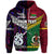 Custom Vanuatu New Zealand Hoodie Together Purple LT8 - Polynesian Pride