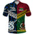 Custom Vanuatu New Zealand Polo Shirt Together Blue, Custom Text and Number LT8 - Polynesian Pride