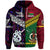 Vanuatu New Zealand Zip Hoodie Together Purple LT8 - Polynesian Pride