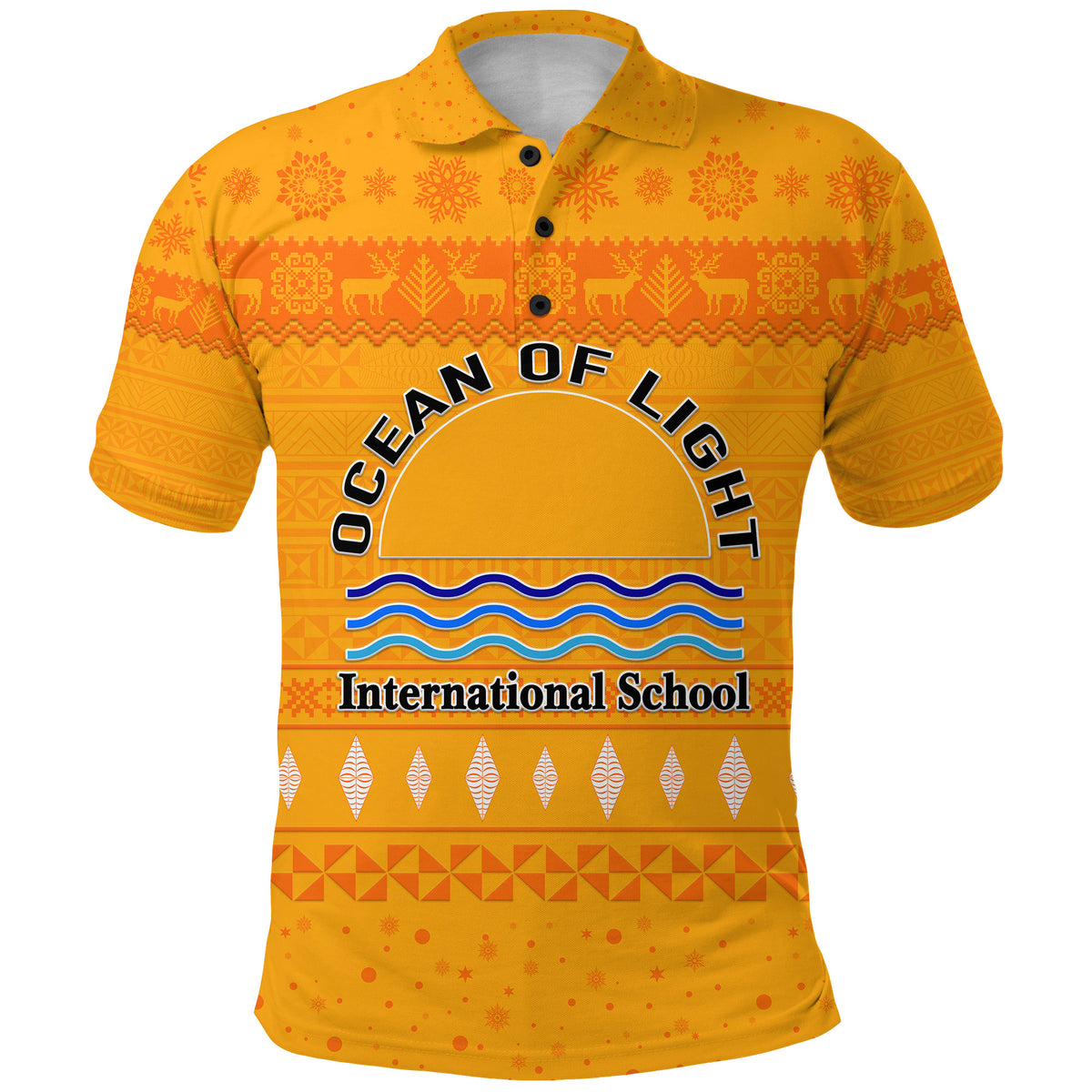 Ocean of Light International School Christmas Polo Shirt Simple Style LT8 - Polynesian Pride